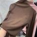 Double-Layer Velvet & Sequin Semi-Turtleneck Top – Slim Fit Long Sleeve Base Layer (Women’s, Stretch Comfort, M-2XL, Casual & Party Wear)_ecoleips.com
