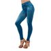 TV Shopping-Inspired High-Waist Fleece-Lined Leggings – Fake Pocket Detail & Seamless Yoga Fit (9 Sizes, 6 Colors)_ecoleips.com