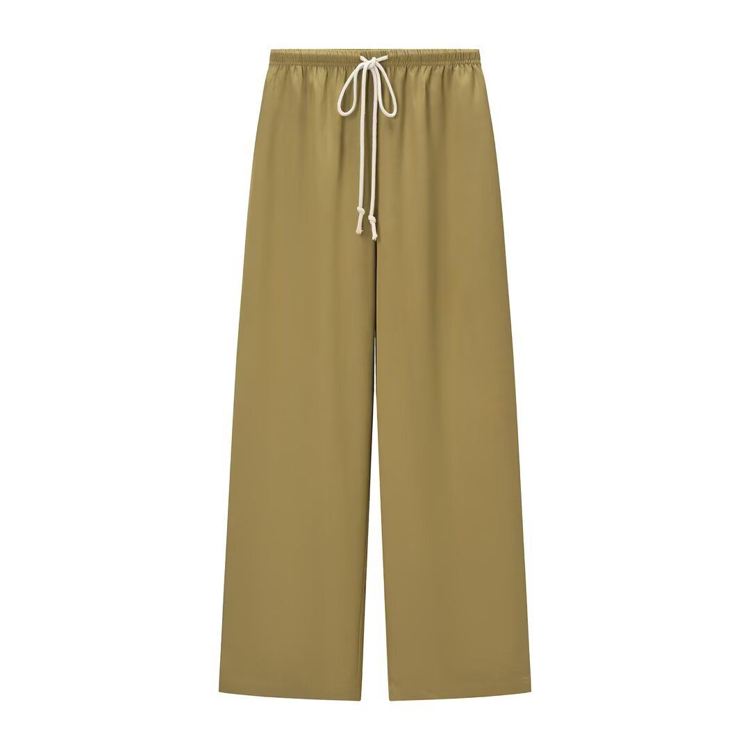 Women's Clothing Women's Stylish Trendy Casual Linen Blend Elastic Waist Pants Style Clothing For Formal & Casual For Women_ecoleips.com