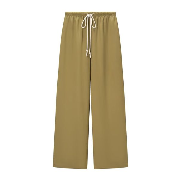 Women's Clothing Women's Stylish Trendy Casual Linen Blend Elastic Waist Pants Style Clothing For Formal & Casual For Women_ecoleips.com