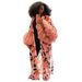 Women's Clothing Beach Cover-Up Kimono – UV Protection Long Sleeve Overshirt With Belt & Bohemian Print (One Size, Euro-US Resort Wear)_ecoleips.com
