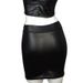 ng2510292 S-3XL Cross-border Korean-style Women's Base Matte Leather PU Bodycon Short Skirt, Summer Half Skirt_ecoleips.com