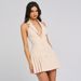 Sexy Elegant Women Halter Neck Bodycon Dress Deep V Neck Open Back Design Sleeveless Slimming Tight Club Party Dress_ecoleips.com