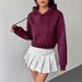 AD696 European American Cross-border Autumn And Winter New Fashion Slim-fit Pocket Hooded Long-sleeve Versatile_ecoleips.com