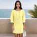 Crew Neck Loose Seven-quarter Sleeve Long Loose Women's T-shirt Chiffon Shirt Top_ecoleips.com