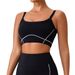 Women's Clothing White Edge Nude Outdoor Sports Underwear For Women With Shockproof High Strength Thin Shoulder Straps And Beautiful Back Yoga Vest_ecoleips.com