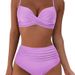 Women's Clothing Two Piece Swimsuit Sexy Bikini Swimsuit Beach Vacation Two Piece Swimsuit_ecoleips.com