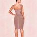 Foreign Trade European And American Style Sleeveless Bandage Base V-neck For Women Slim Fit Mid-length Bodycon Dress_ecoleips.com