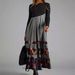 2023 European And American Foreign Trade New Hot-selling Women's Printed Long-sleeve Elegant Fashion Slim-fit_ecoleips.com