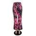 Women's Clothing Pink Camouflage High Waist Slim Street Fashion Flared Trousers_ecoleips.com