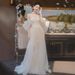 Off-the-shoulder Travel Photography Light Wedding Dress, Forest-style, Ultra-fairy Dreamy, Runaway Princess Bride's_ecoleips.com