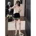 European Style Slimming Two Piece Set for Women Summer 2024 Fashionable Casual Sportswear Chic Youthful New Arrival_ecoleips.com