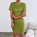 Popular Summer New Cross-border Women's Fashion Round-neck Sexy Slim-fit Bodycon Dress For Women In European And_ecoleips.com