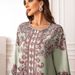 Verve 2406 Kaftan High-Density Rhinestone Beaded Printed Muslim Women's Robe Elegant Dress_ecoleips.com