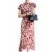 Summer Hepburn-style Elegant And Youthful Long Dress, Satin Floral For Women, Vintage Polka Dot Drapey Slimming Dress_ecoleips.com