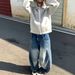 American-style High-end Gray Hooded Sweatshirt Women, 2025 New Model, Popular Hot Item This Year, Casual Thick Coat For_ecoleips.com