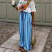 2026 Cross-Border Spring/Summer New European And American Women's Loose Casual Color-Block Striped Print_ecoleips.com