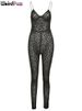 Weird Puss Leopard Print Sexy Skinny Women Jumpsuit Sleeveless Backless Fit Workout Activewear Party Nightclub Stretch Outfits_ecoleips.com