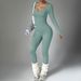 Seamless One-Piece Yoga Jumpsuit – Long Sleeve Full-Body Workout Suit (XS-XXXL, 11 Colors) – Moisture-Wicking & Sculpting For Gym & Pilates_ecoleips.com