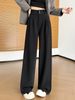 K New Women's Suit Pants With A High-end Feel And A Slimming Effect. Casual Pants With High Waist, Straight Leg, And Wide Leg_ecoleips.com