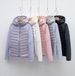 New Autumn And Winter New Light Down Jacket Women's Simple Casual Hooded Outdoor Sports Running Fitness Top_ecoleips.com