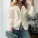 Women's Off-Shoulder Cardigan Long Sleeve Fashion Top With Tie Waist Sexy European American Style Versatile French Style Blouse_ecoleips.com
