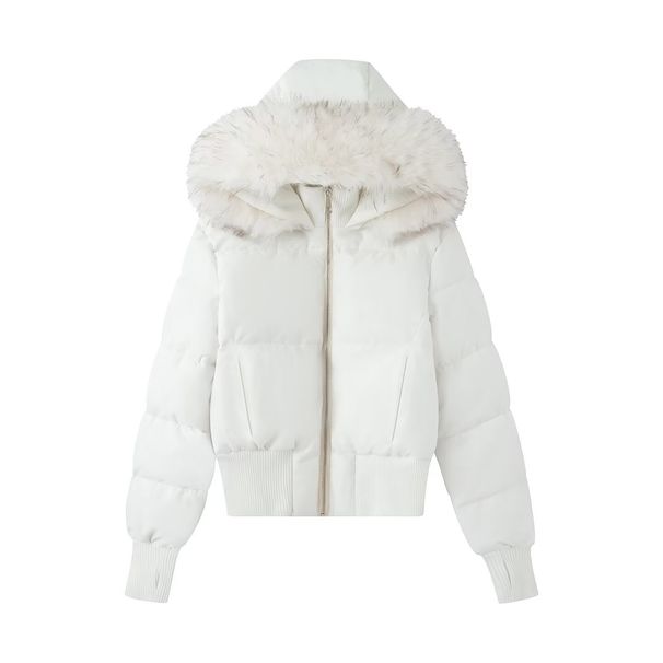 Women's Winter Hooded Zip-Up Coat – Warm Faux Fur-Lined Jacket For Casual & Streetwear_ecoleips.com