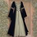 Retro Court-style Corset Dress With Large Hem, Medieval Themed Party / Stage Play Cosplay Costume, Available In Multiple_ecoleips.com