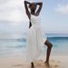 Cross-Border Pure Cotton V-Neck Strap For Women, European And American Style, 2025 Spring New Elegant Sexy Tie Backless_ecoleips.com