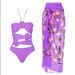 Women's Clothing new one piece three dimensional flower swimsuit holiday beach style bikini_ecoleips.com