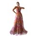 Cross-border 2026 European And American Spring/Summer New Mesh Printed Strap INS Vacation Casual Party Dress_ecoleips.com