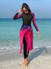 Aria Basics 2025 Cross-Border European And American Diving Suit, Tummy-Covering, Slim-Fit, Sun-Protective, Long-Sleeved Beach_ecoleips.com