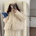 Down Cotton Clothes Women's 2025 Winter New Floral Short Cotton Clothes Fresh And Sweet Stand-up Collar Bread Clothes_ecoleips.com