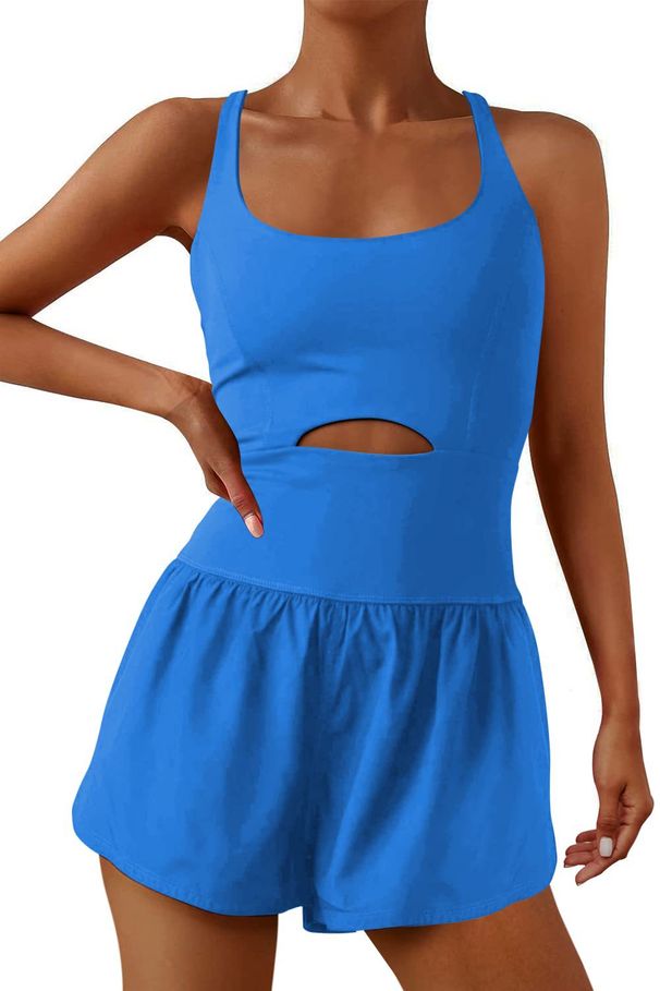 Women's Clothing Sexy Outdoor Sports Women's Shorts Vest Casual Jumpsuit_ecoleips.com