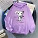 New Fleece-lined Hooded Sweatshirt For Women, Spring And Autumn New Style, Large Size, Loose Fit, Long_ecoleips.com