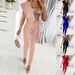 Women's Slim Jumpsuit Sequined Belt Decoration Solid Color European American Style Autumn Winter Fashion Casual Women's Clothing_ecoleips.com