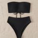 Verve New Summer Backless Tight Bikini Two-Piece Swimsuit Women Swimwear Nylon_ecoleips.com