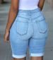 Women's Clothing Fashion High Waist Ripped Denim Shorts For Women_ecoleips.com