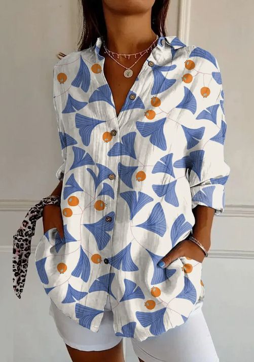 Women's Clothing Floral Pattern 3D Personalized Long Sleeve Vest Girls Summer Loose Style_ecoleips.com