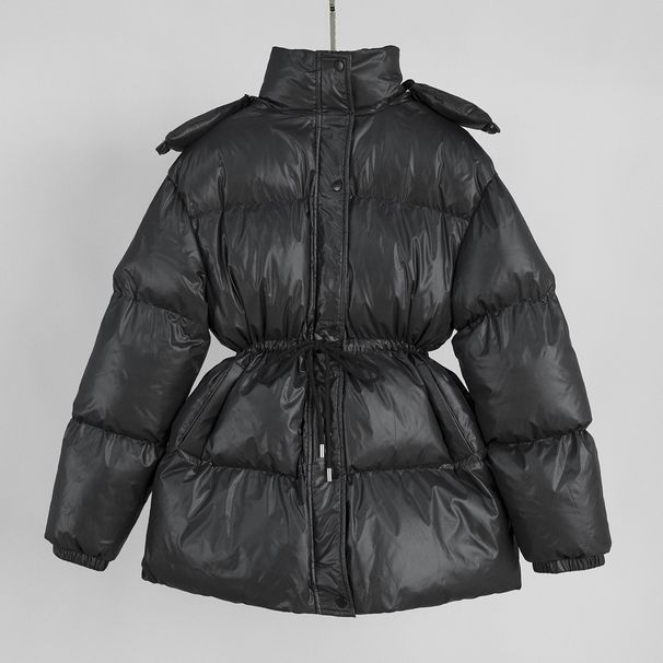 Drawstring Cotton Clothes Winter New Hooded Zipper Cotton Clothes Comfortable Warm Cotton Clothes Jacket_ecoleips.com