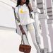 Women's Trendy Two-Piece Sportswear Set Casual Lounge Streetwear Outfit Black/Brown/White S-XXL_ecoleips.com