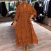Women's Clothing Summer New Fashion Women's Clothing Printed Loose Large Size Dress Long Skirt_ecoleips.com