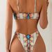 Women's Snakeskin Leopard Print Two Piece Bikini High-Waisted Swimsuit Sexy Supportive Design For Spring/Summer_ecoleips.com