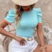 Women's Summer Commuter Striped T-Shirt, Dui Dui Short-Sleeved Fitted Top For Women_ecoleips.com
