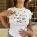 Cross-Border Hot Sale European And American Fashion Elegant Women's Round Neck Sleeve Printed T-Shirt Regular Shoulder_ecoleips.com