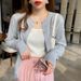 Women’s Lightweight Knit Cardigan Long Sleeve Open Front Sweater For Fall/Spring In Elegant Colors_ecoleips.com