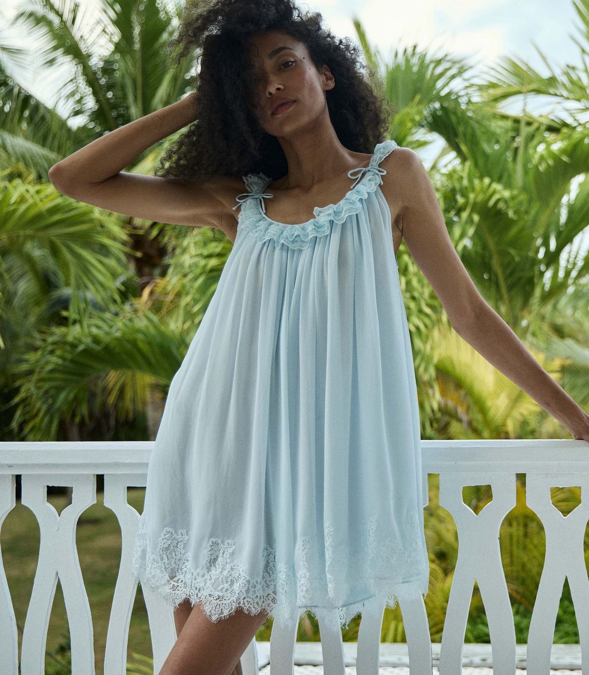 Summer Sleeveless Lace Trimmed Loose Babydoll Dress for Women Casual European American Style Vacation Dress Thin Material_ecoleips.com