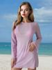 Women's Casual Lace Top Mesh Skirt Beach Robe Street Style Design Fashion_ecoleips.com