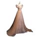 Women's Clothing High End Annual Meeting Sequined V Neck Wedding Dress Host Beautiful Voice Solo Vocal Art Examination_ecoleips.com