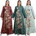 Women's Clothing Elegant Long Sleeve Sequin Embroidery Patchwork Arabian Dress Middle Eastern Style High Quality Evening Gown Modest Abaya Dress_ecoleips.com